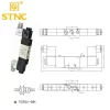 TG2522-08N Van điện từ khí nén (5 cửa 2 vị trí) TG STNC 3 TG2522-08N Van điện từ khí nén (5 cửa 2 vị trí) TG STNC